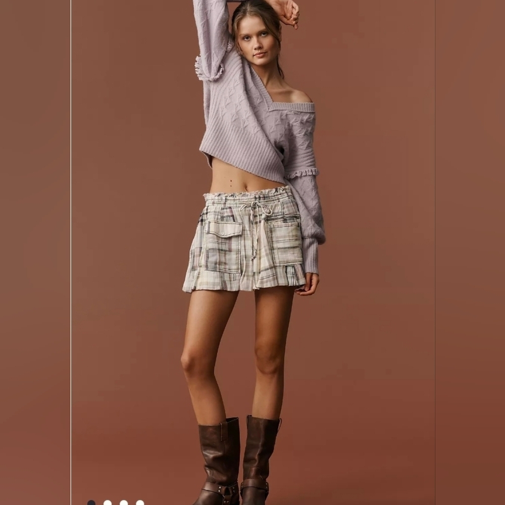 Pilcro Anthropologie Plaid Mini Skirt Medium American heritage preppy Academia